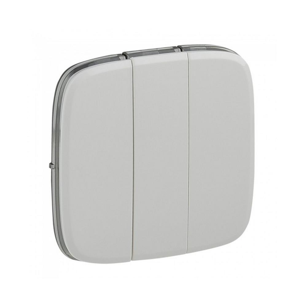 755035  Legrand Лицев панел Allure бял за троен ключ_small