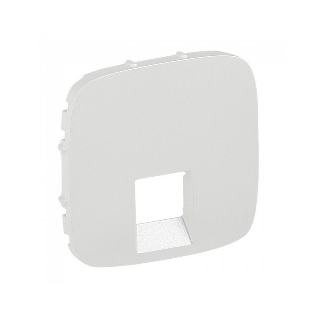 755419  Legrand Лицев панел Allure перла за розетка 1 х RJ11/RJ45