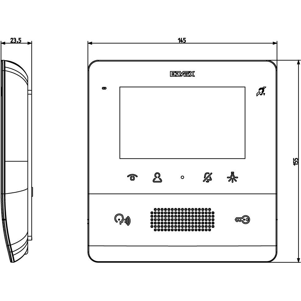 7558  Видео домофон 4,3“ бял за двупроводна система VIMAR_small