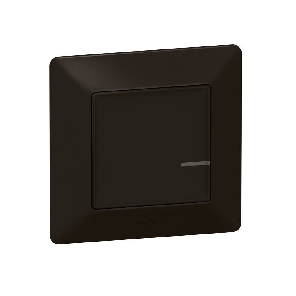 756384 Свързан жичен ключ (с опция димиране) 5-300W Valena life Черен мат - До изчерпване