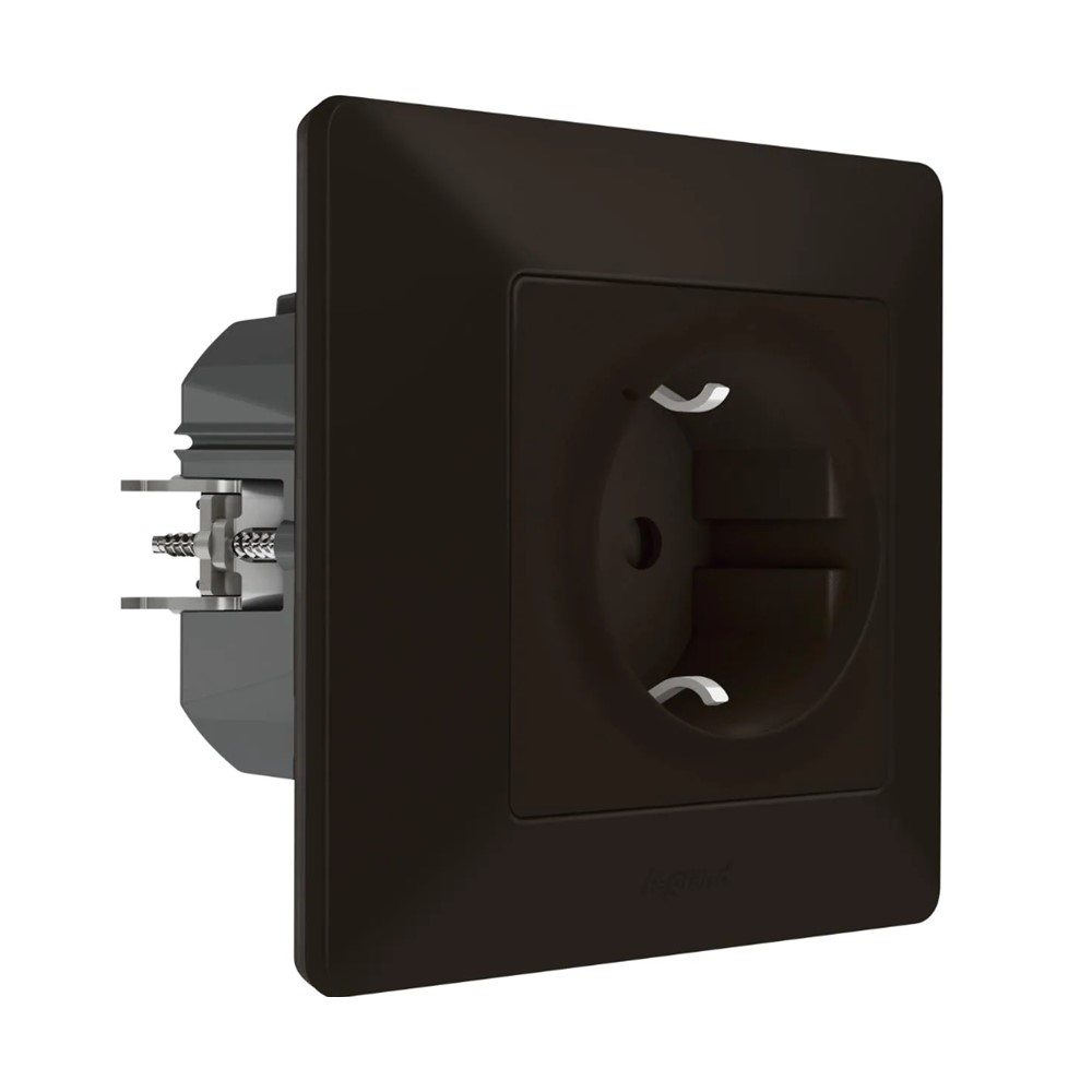 756394 Свързан контакт шуко 16A Valena life Netatmo Черен мат