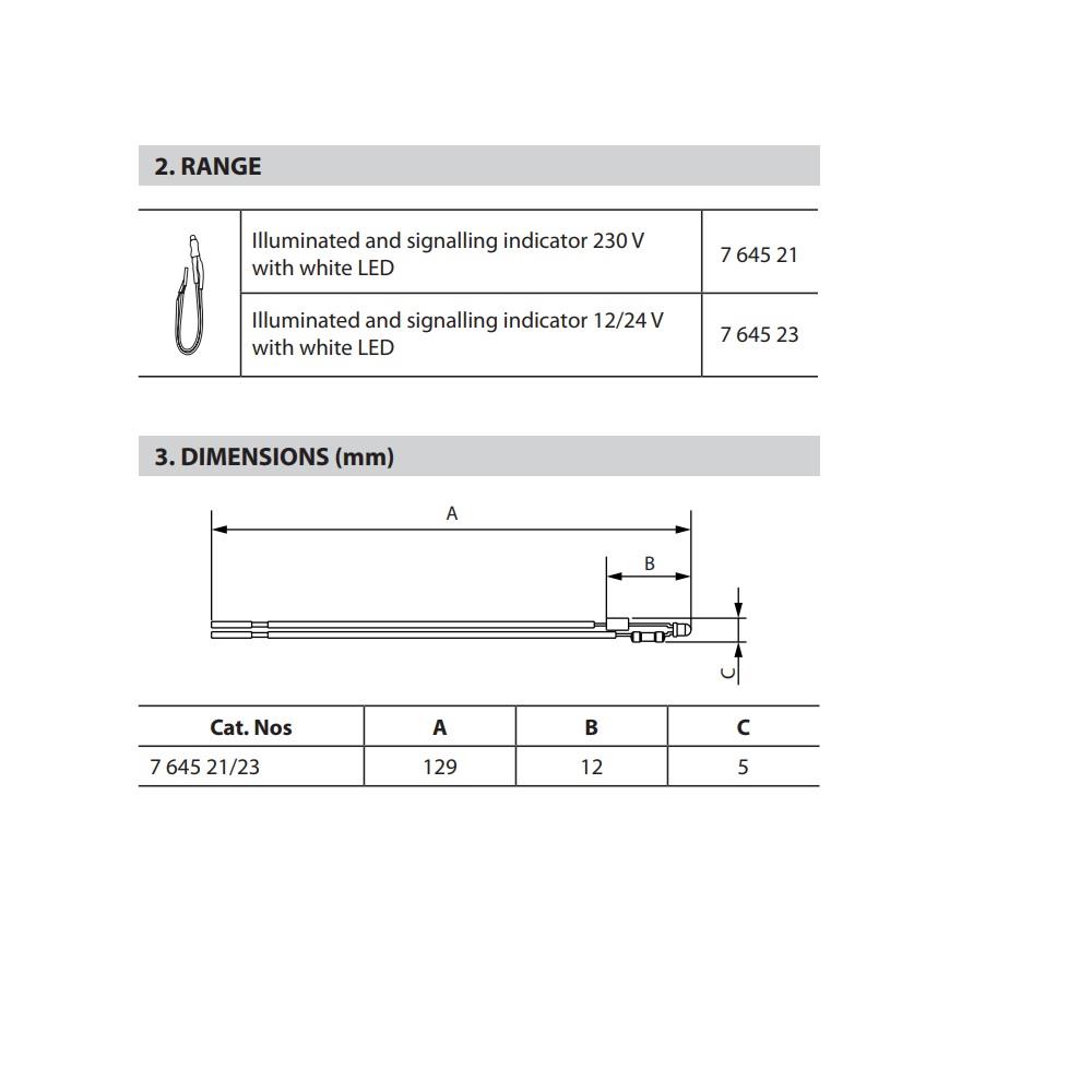 764521 Legrand LED индикатор 230V 2.5 mA Niloe_small