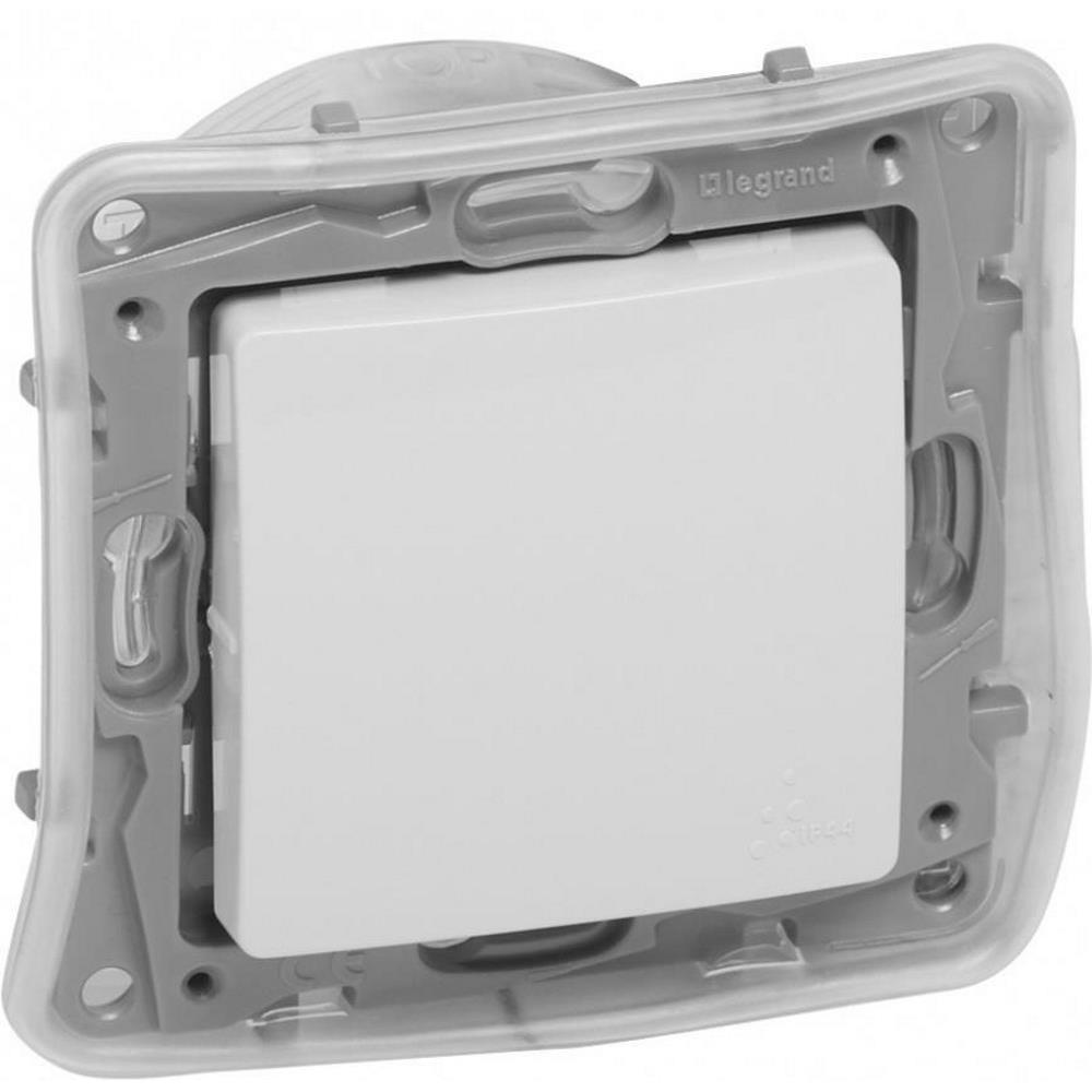 764515/764525  Legrand Бутон влагозащитен 6А IP44 Niloe Бяло