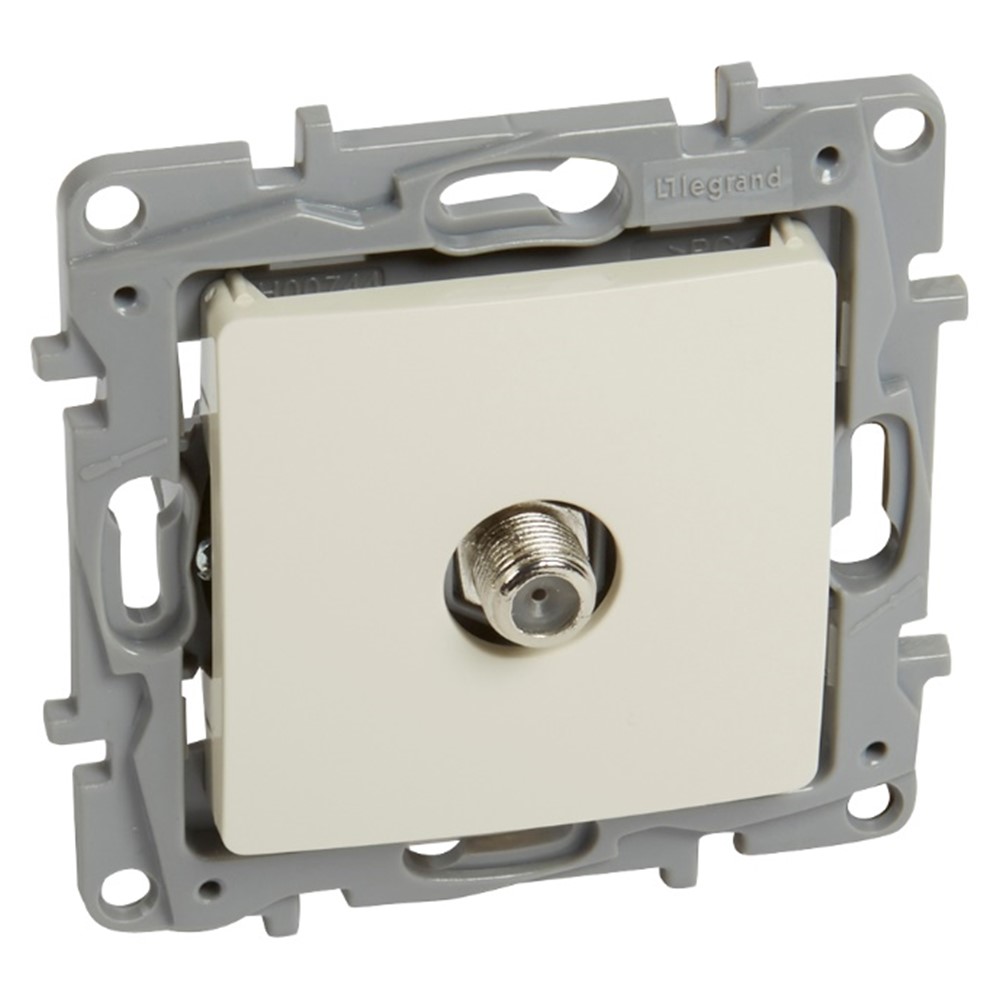 764649 Legrand ТВ Розетка F-F конектор Niloe Крем