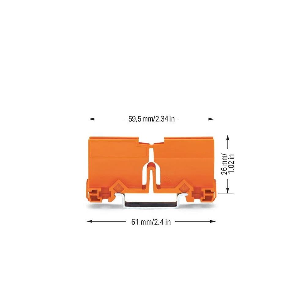 773-332 Монтажен адаптер - 2.5 mm² / 4 mm² / 6 mm² за DIN-35 шина, Wago_small