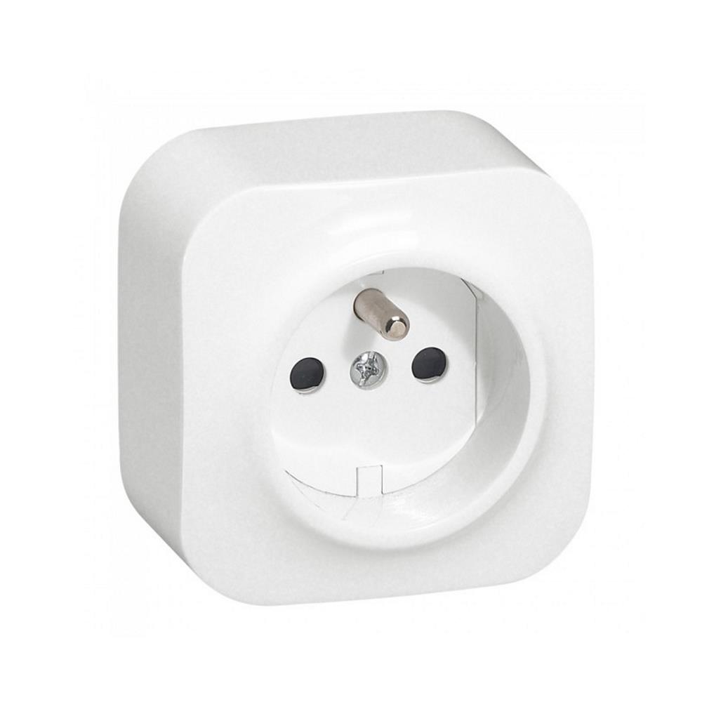 782417 Контакт Forix, френски стандарт 2P+E 16A, ОМ, IP21, бял, Legrand_small