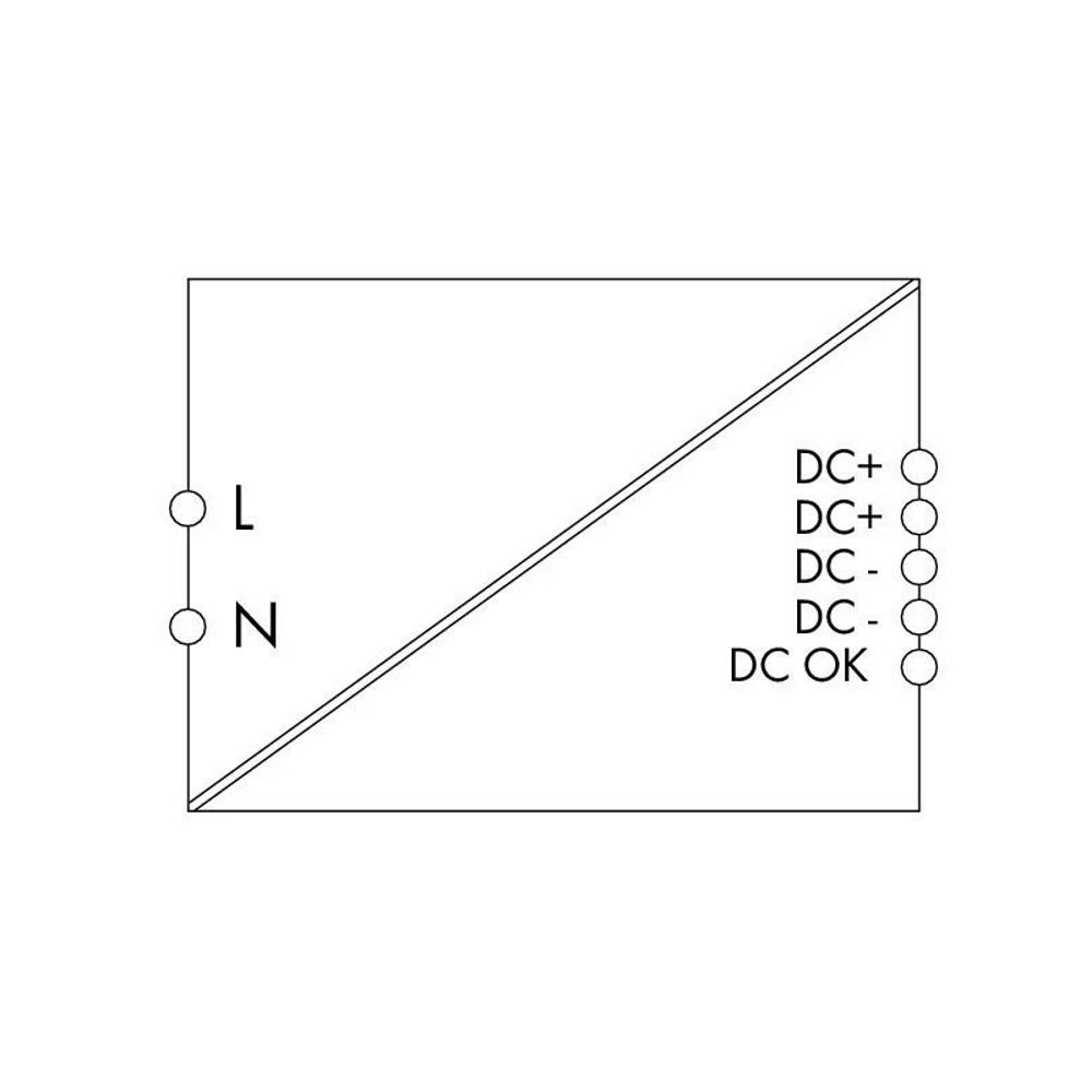 787-1601 Имп.захр. CLASSIC,1x100-240VAC/12VDC-2A,2.5 mm²,DIN,DC OK LED и сигн.(22.5x107.5х90mm) Wago_small