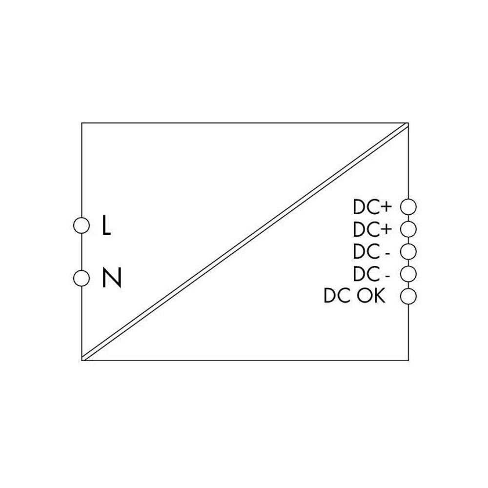 787-1616 Имп.захр. CLASSIC, 1x100-240VAC/24VDC - 4A,2.5 mm²,DIN,DC OK LED и сигн.,(52x119х90mm) Wago_small