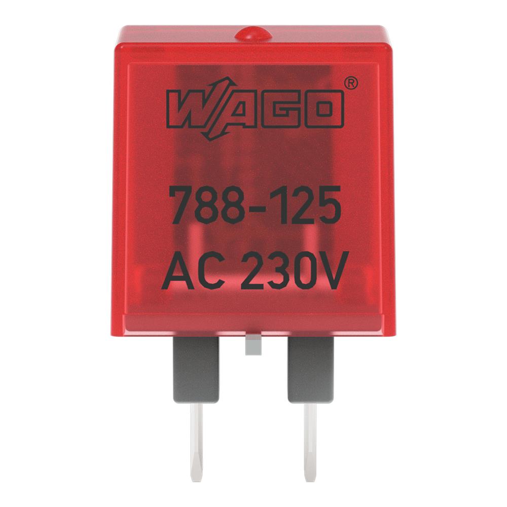 788-125 Индикатор за работно състояние на релейни модули, червен 230V Wago_small