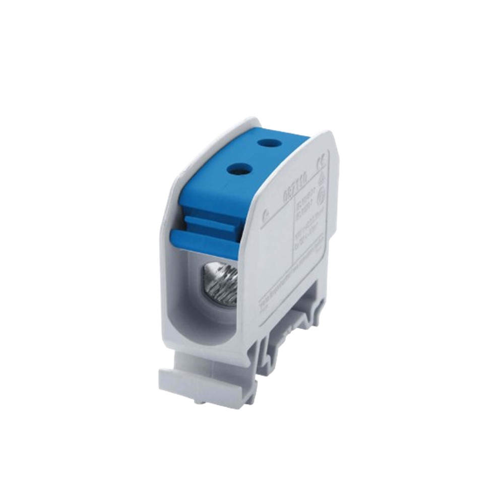 81000003 Тунелна клема STB 16, 2 отвора, 1P 2xAl/Cu 1,0-10мм&sup2;/(16), 76/62A, blue, Simet