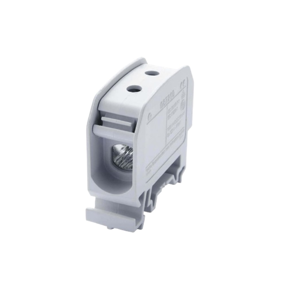 81011002 Тунелна клема STB 35, 2 отвора, 1P 2xAl/Cu 4-25мм²/(35), 125/90A, grey, Simet