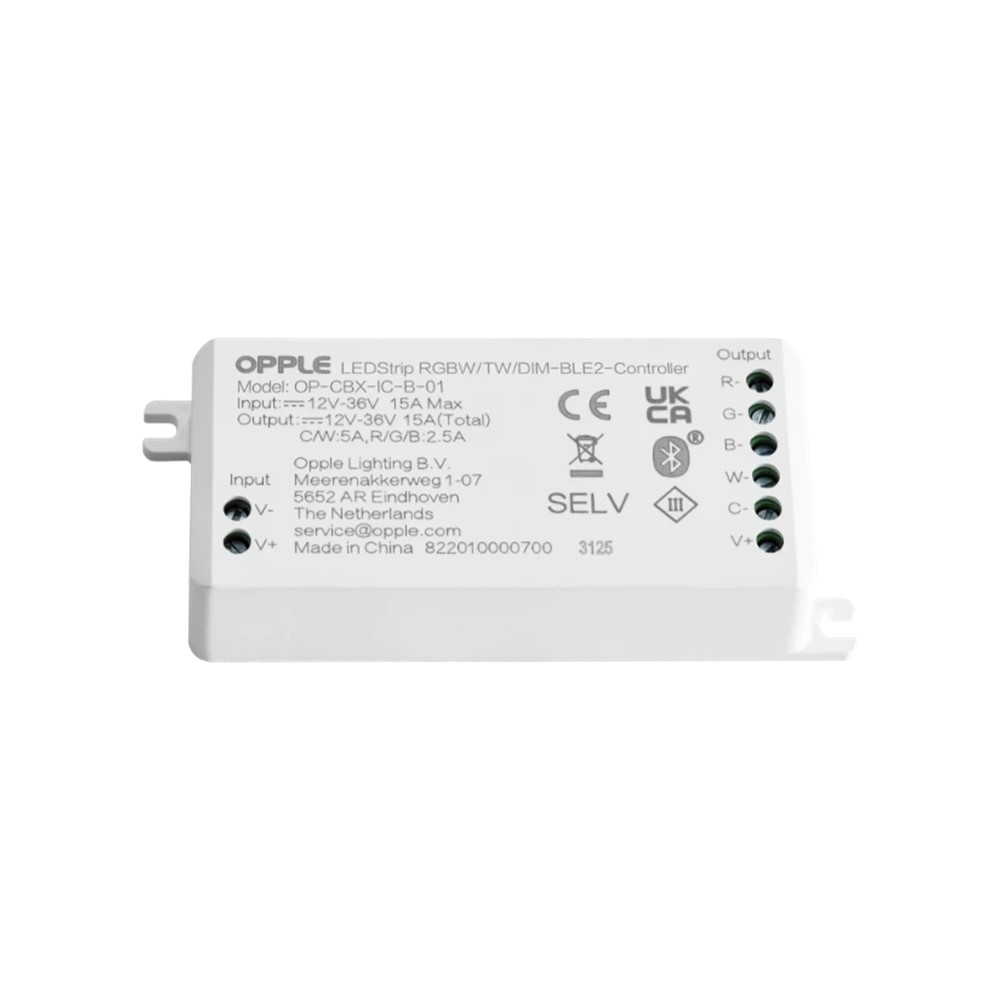 822010000700 Smart Kонтролер за RGBW и Tunable white LED ленти, 12-36V DC BLE2, IP20, Opple