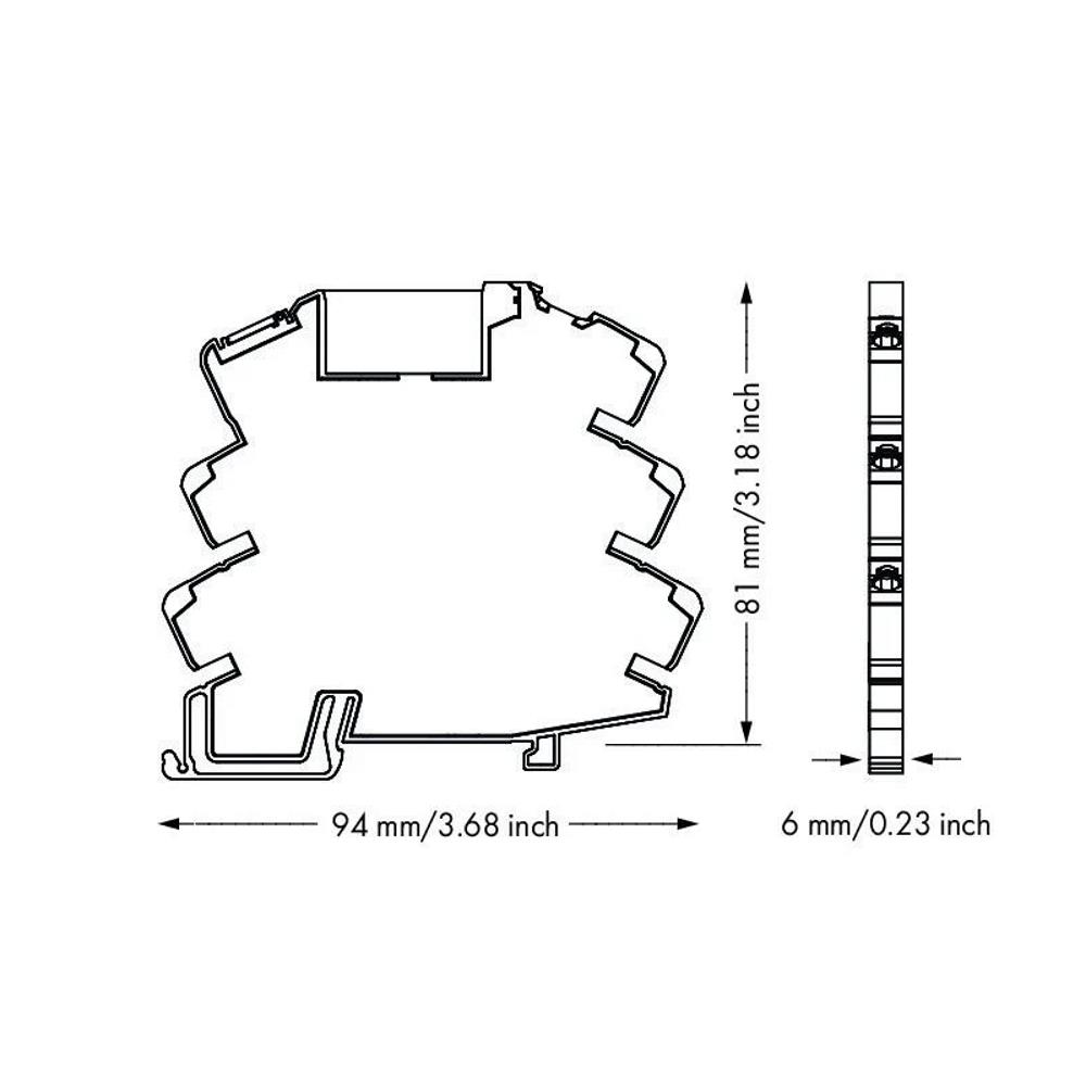 857-304 Релеен модул Номинално входно напрежение 24 VDC, 6 A, 2,50 mm²; сив Wago_small