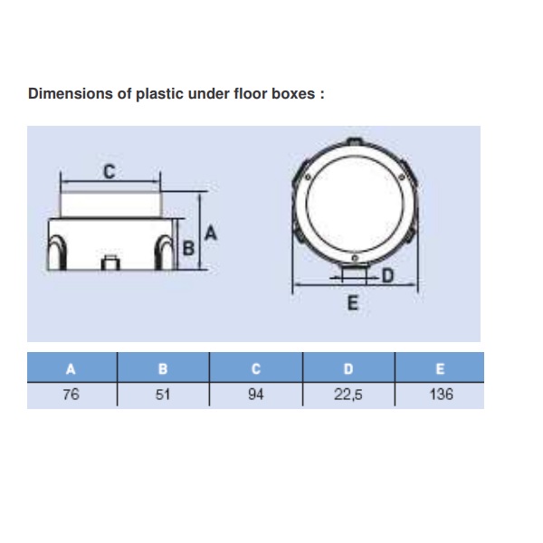 089649 Конзола за подова кутия, 3М, бетонен под, Legrand_small