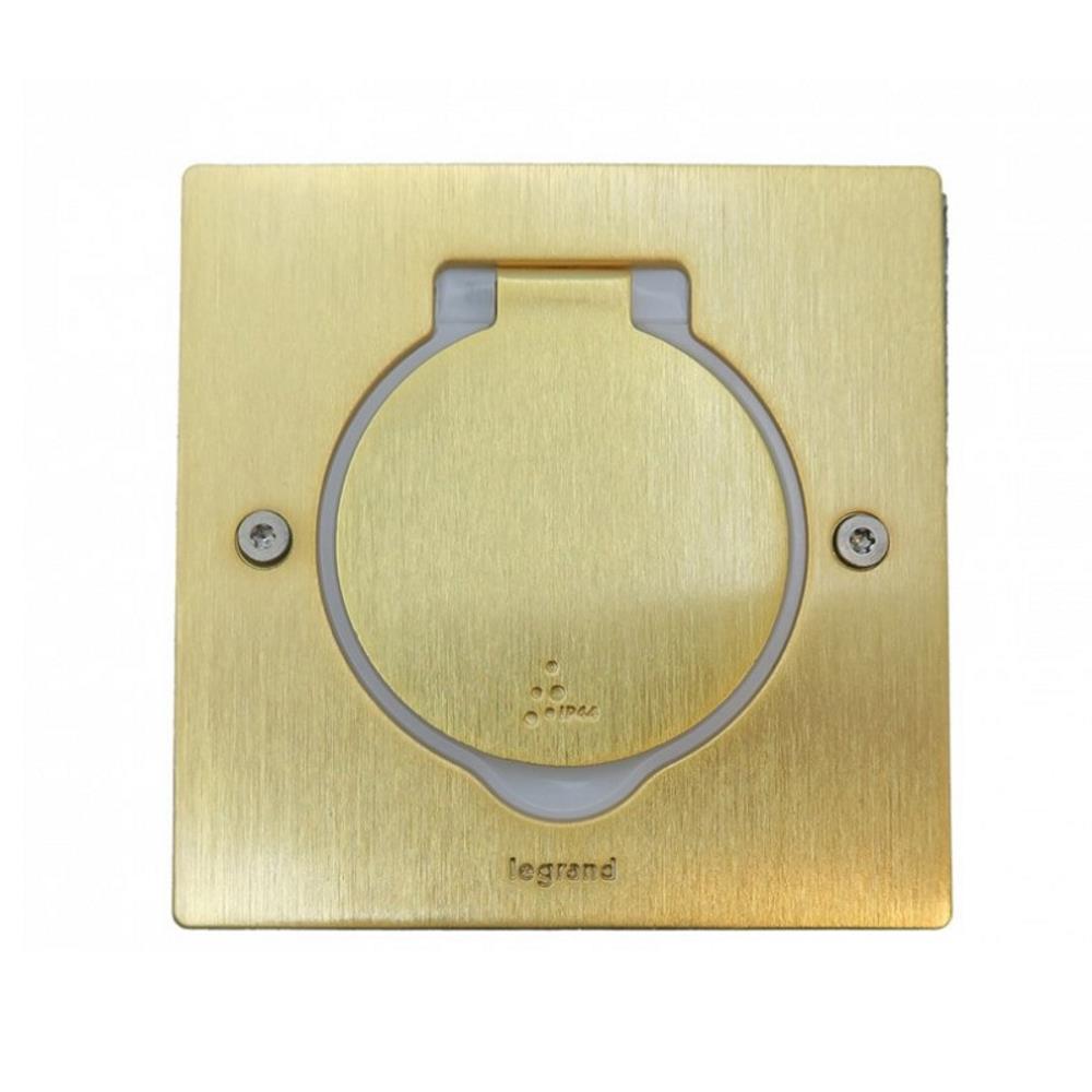 089710  Legrand Квадратна подова кутия за вграждане IP44 за 2 модула Mosaic бронз
