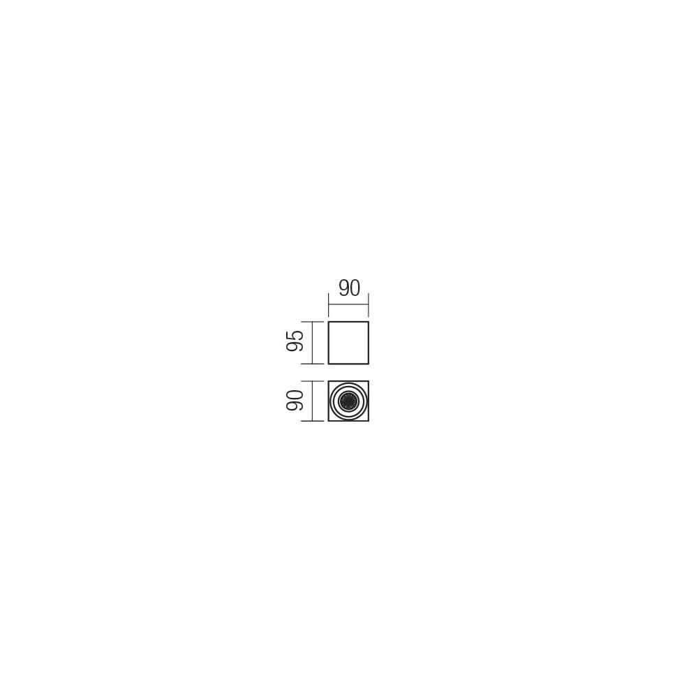90181 Луна фиксирана VIGO, 1X35W, GU10, 90x90мм, Sand White, Smarter_small
