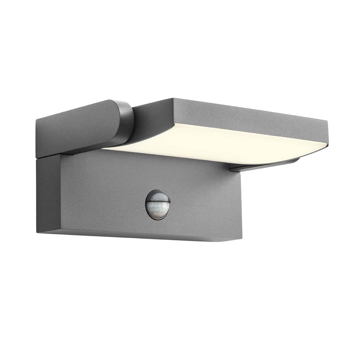 90587 Градински аплик Flip, SMD LED 20W 3000K 1800lm, IP54, сензор за движение, Dark Grey, Redo_small