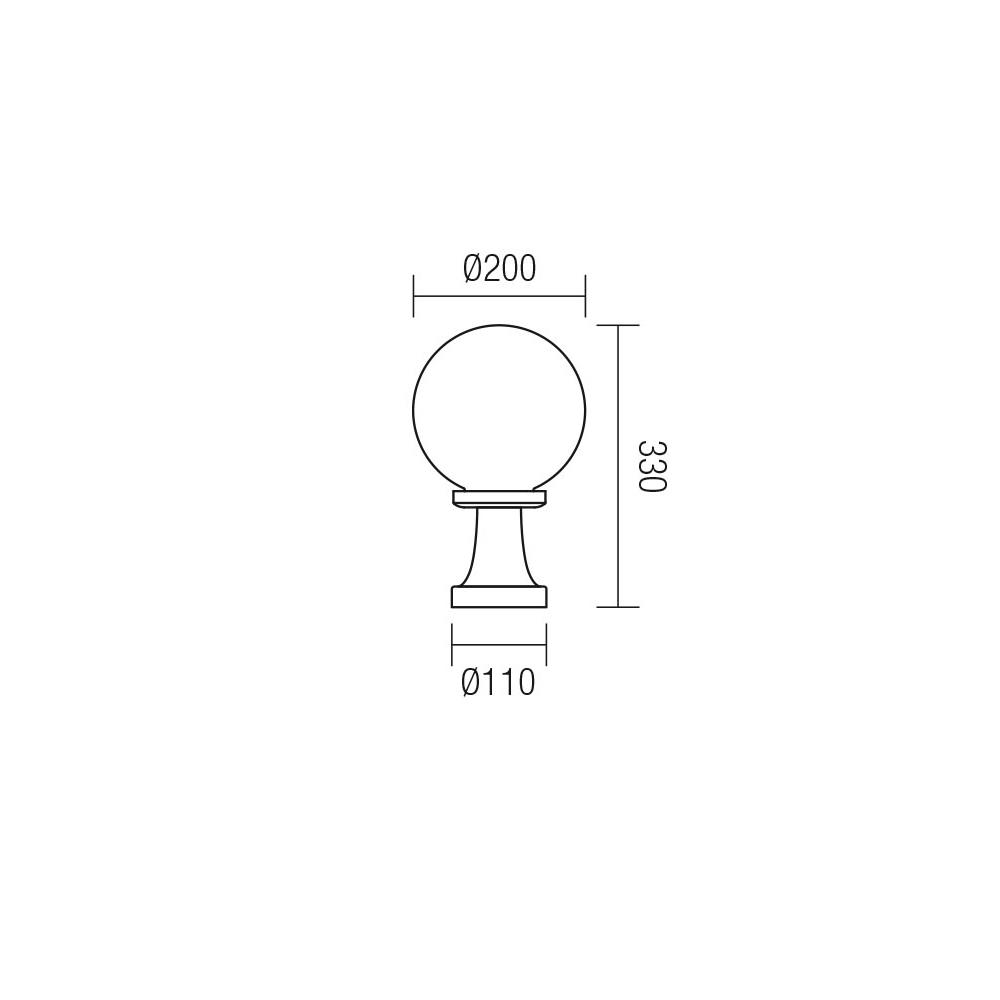9765 Градинско осветление SFERA 1 JOLLY ST H33 1x28W E27 OPAL* Smarter_small