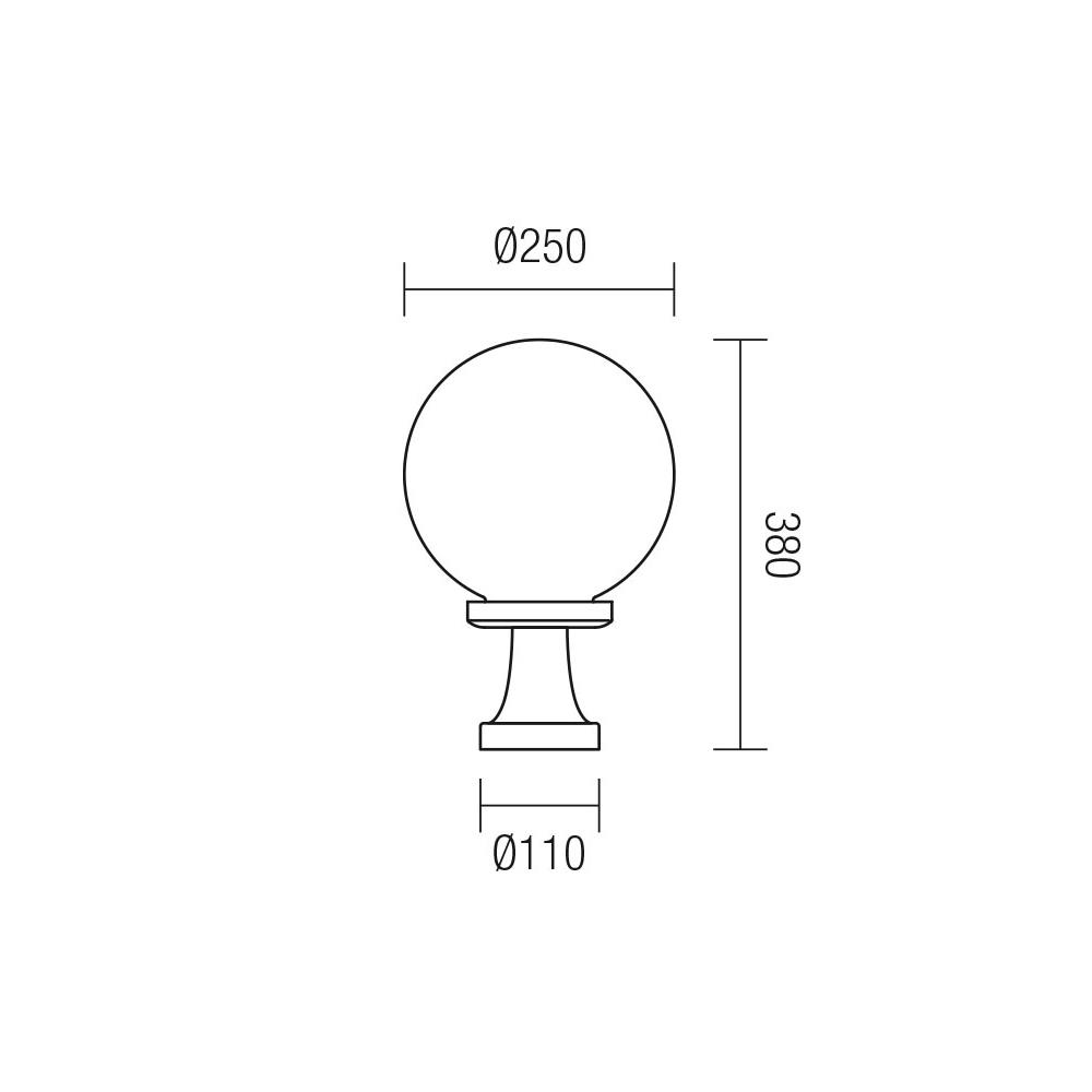 9774 Градински стълб SFERA 2 JOLLY ST H38 1x42W E27 FUM* Smarter_small