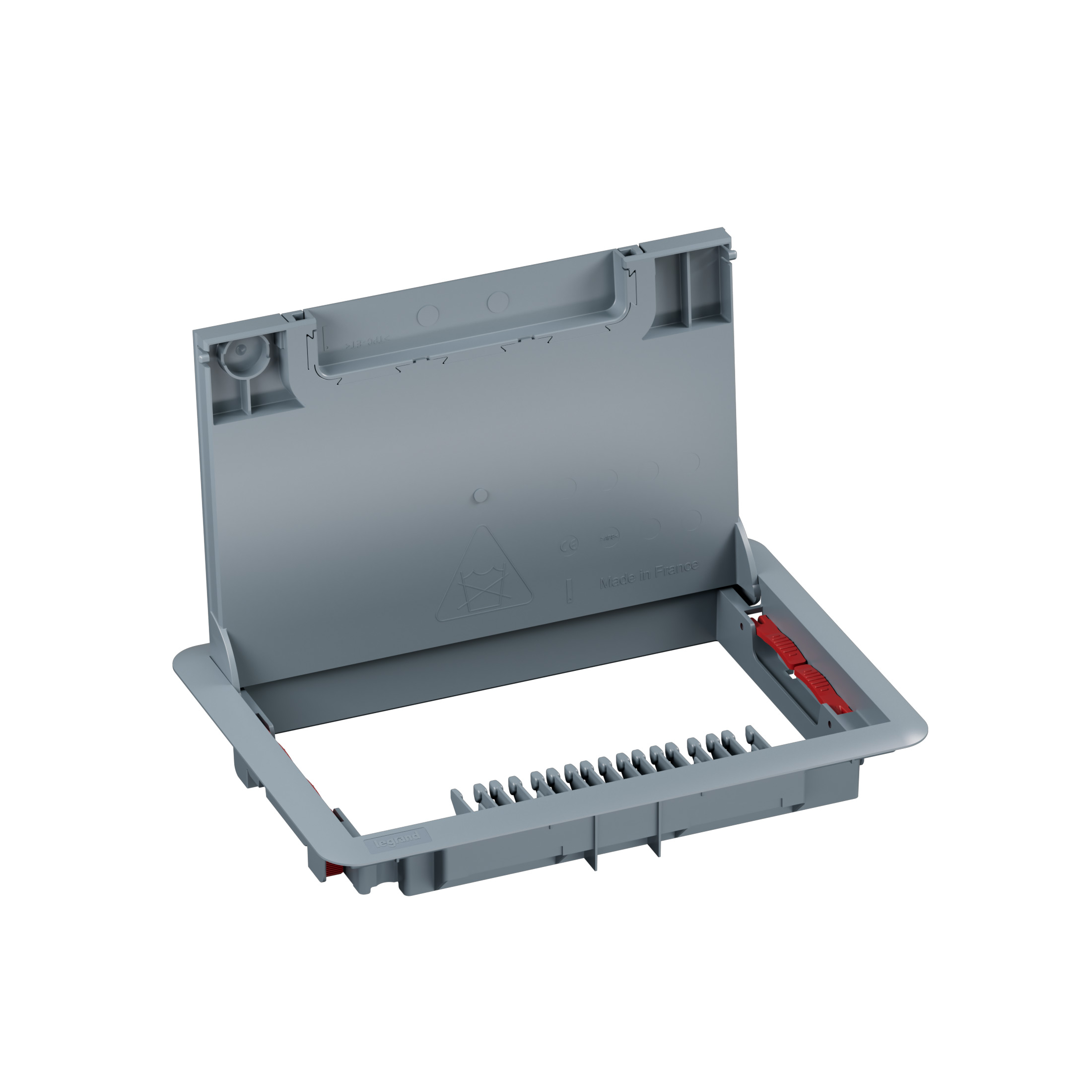 981372 Рамка с капак за подова кутия, ABS, за двоен под, 8/12M, Legrand_small