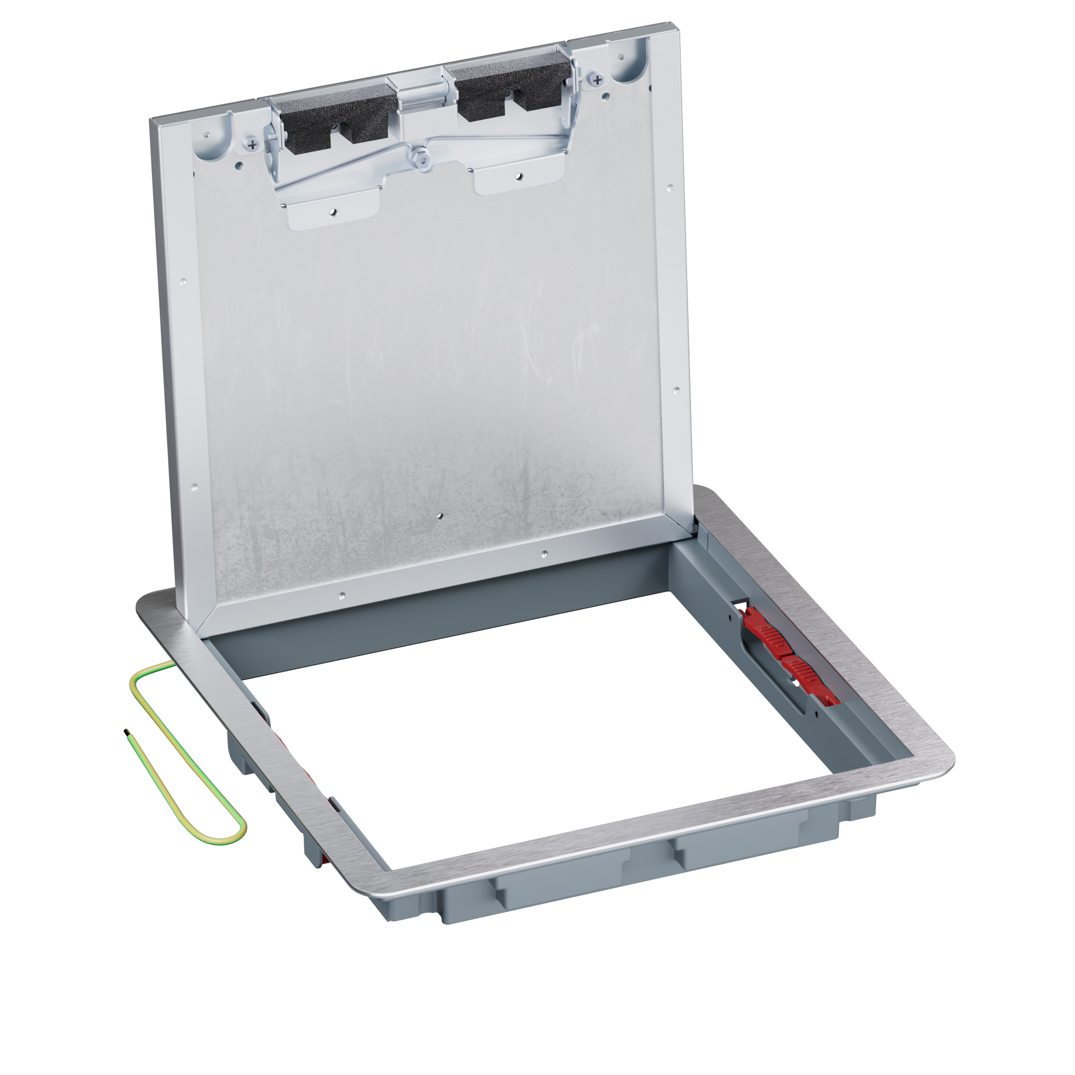 981378 Рамка с капак за подова кутия, метал, за двоен под, 16/24M, Legrand