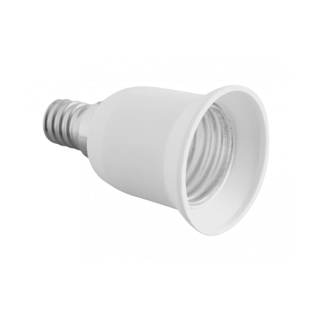 AE-E14E27-00 Фасунга адаптер Е14 - Е27, max.50W, бял GTV