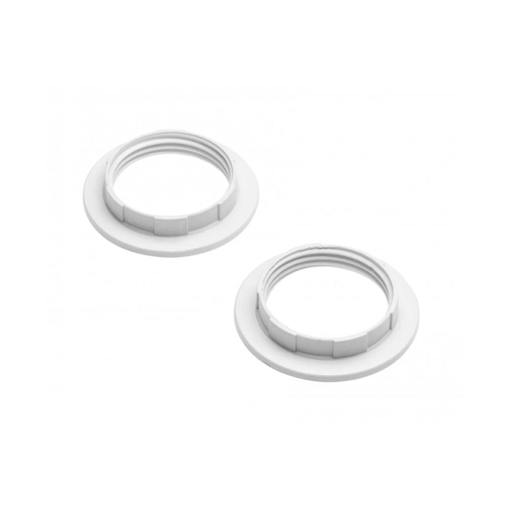 AE-E27RING-10  Ринг за фасунга Е27, set = 2бр., бял GTV