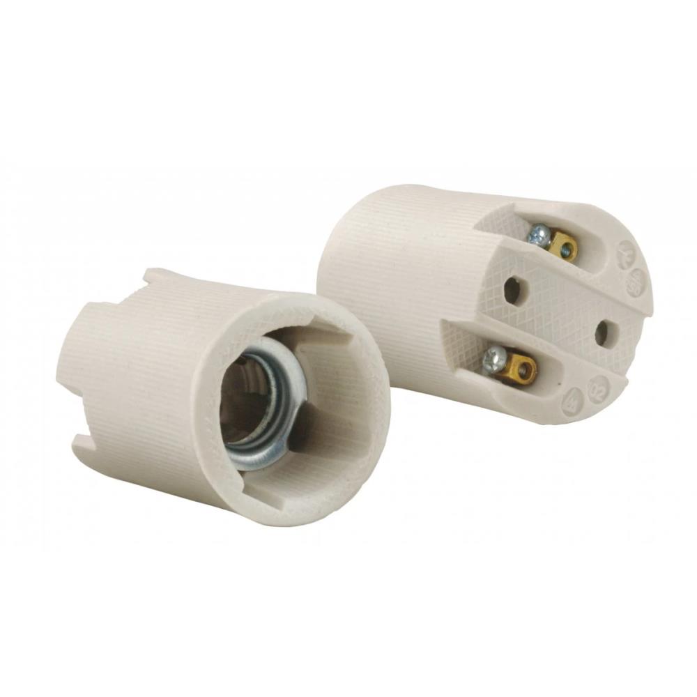AE-OCEE14-00 Керамична фасунга, стояща Е14, max.100W, бял GTV_small