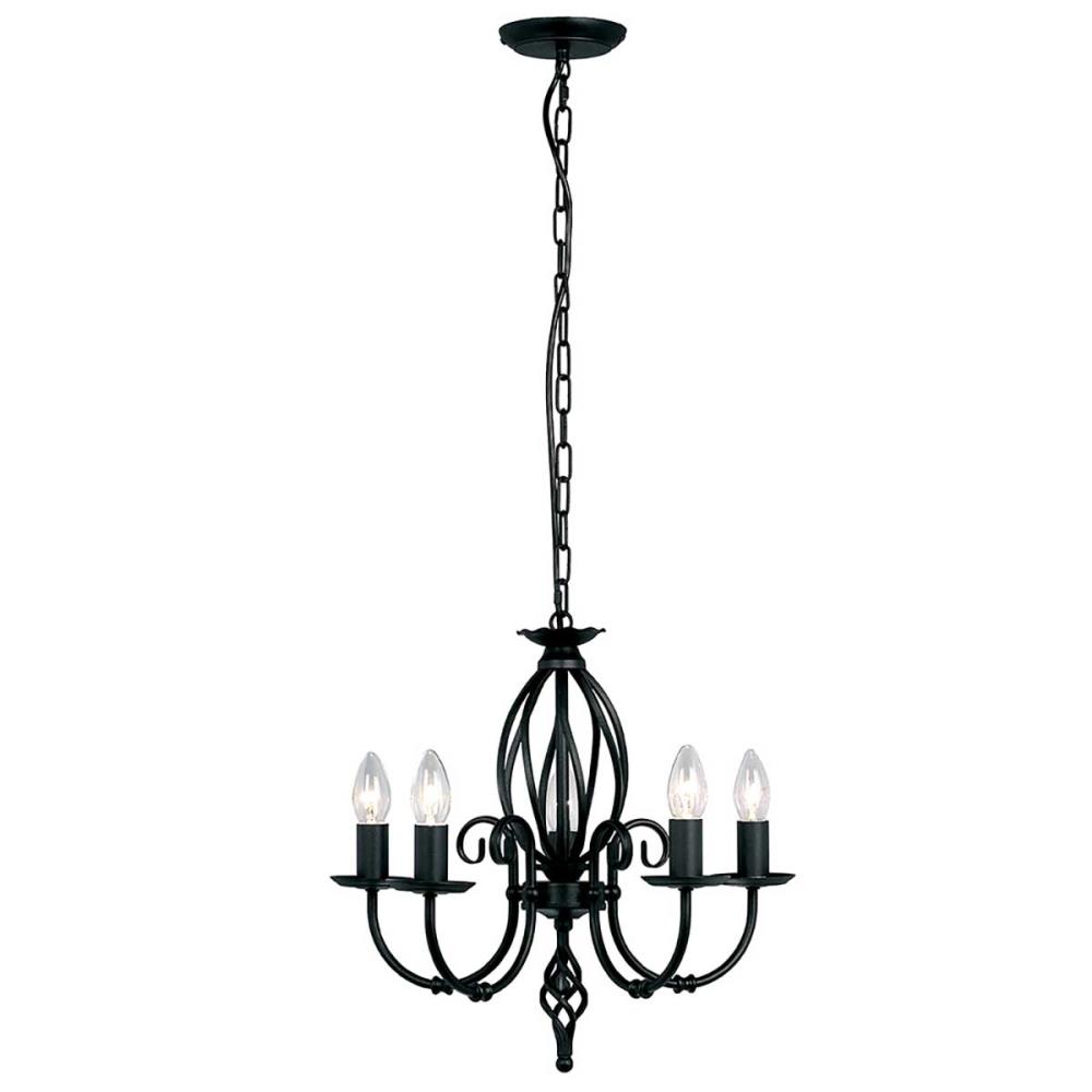 ART5-BLACK - Light Chandelier – Black - Полилей, Elstead Lighting_small