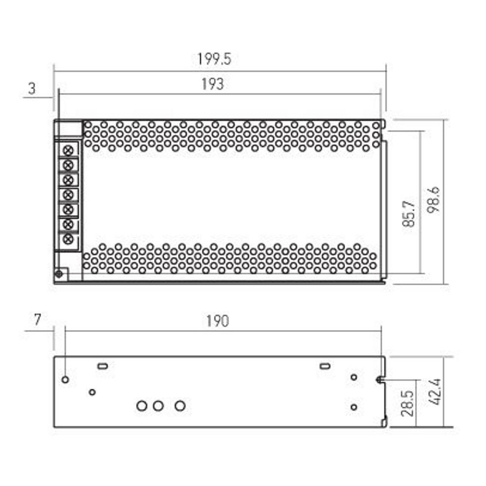 AT12.200 Драйвер AT CV IP20, с постоянно напрежение, 12V 200W, Arelux_small