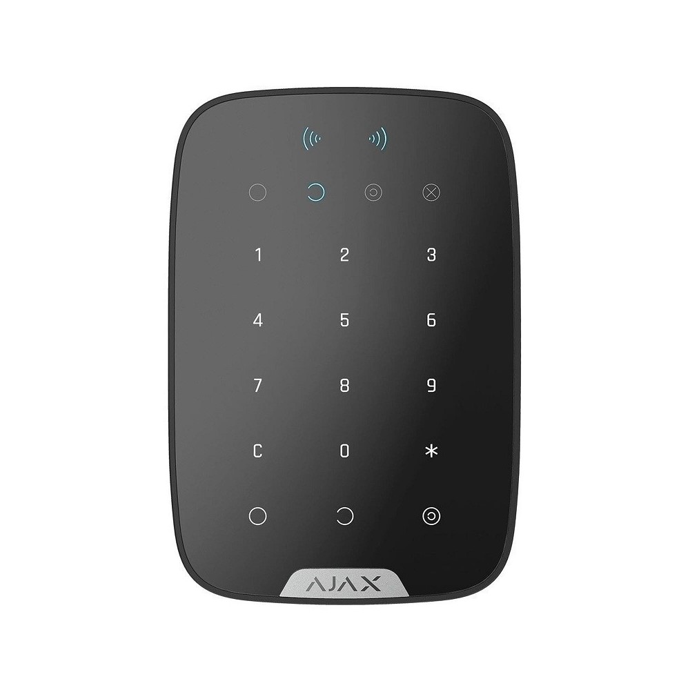 AX0030KPB Безжична сензорна LED клавиатура KeyPad plus, Black, Ajax