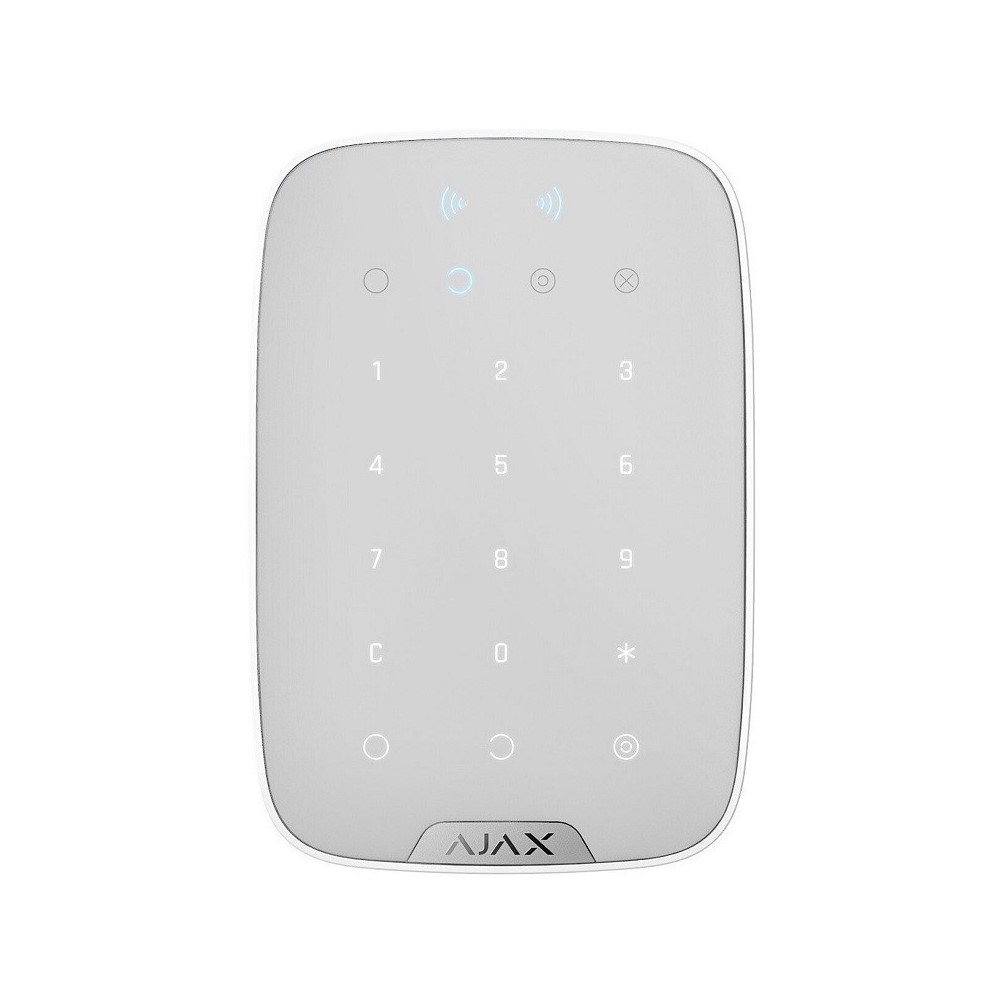 AX0030KPW Безжична сензорна LED клавиатура KeyPad plus, White, Ajax_small