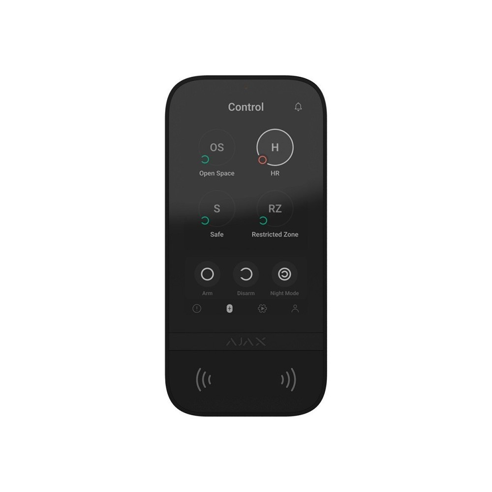 AX0031KTSB Безжична сензорна клавиатура Keypad TouchScreen, Black, Ajax