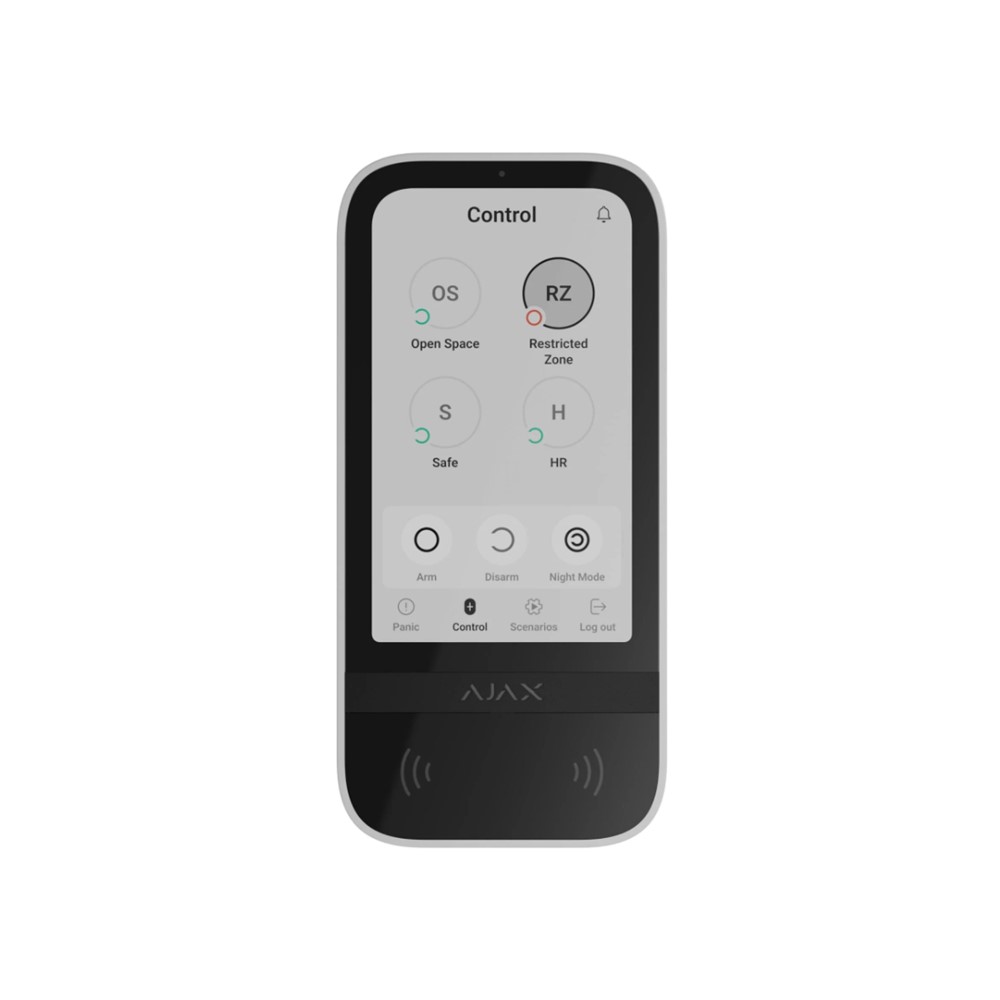 AX0031KTSW Безжична сензорна клавиатура Keypad TouchScreen, White, Ajax_small