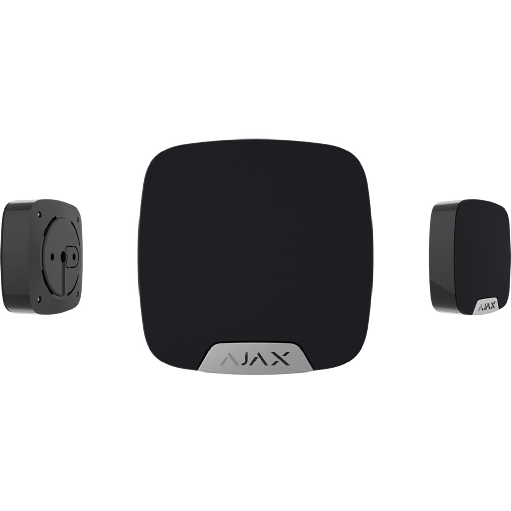 133207.11.BL1 Безжична вътрешна сирена Superior HomeSiren Jeweller, Black, Ajax_small