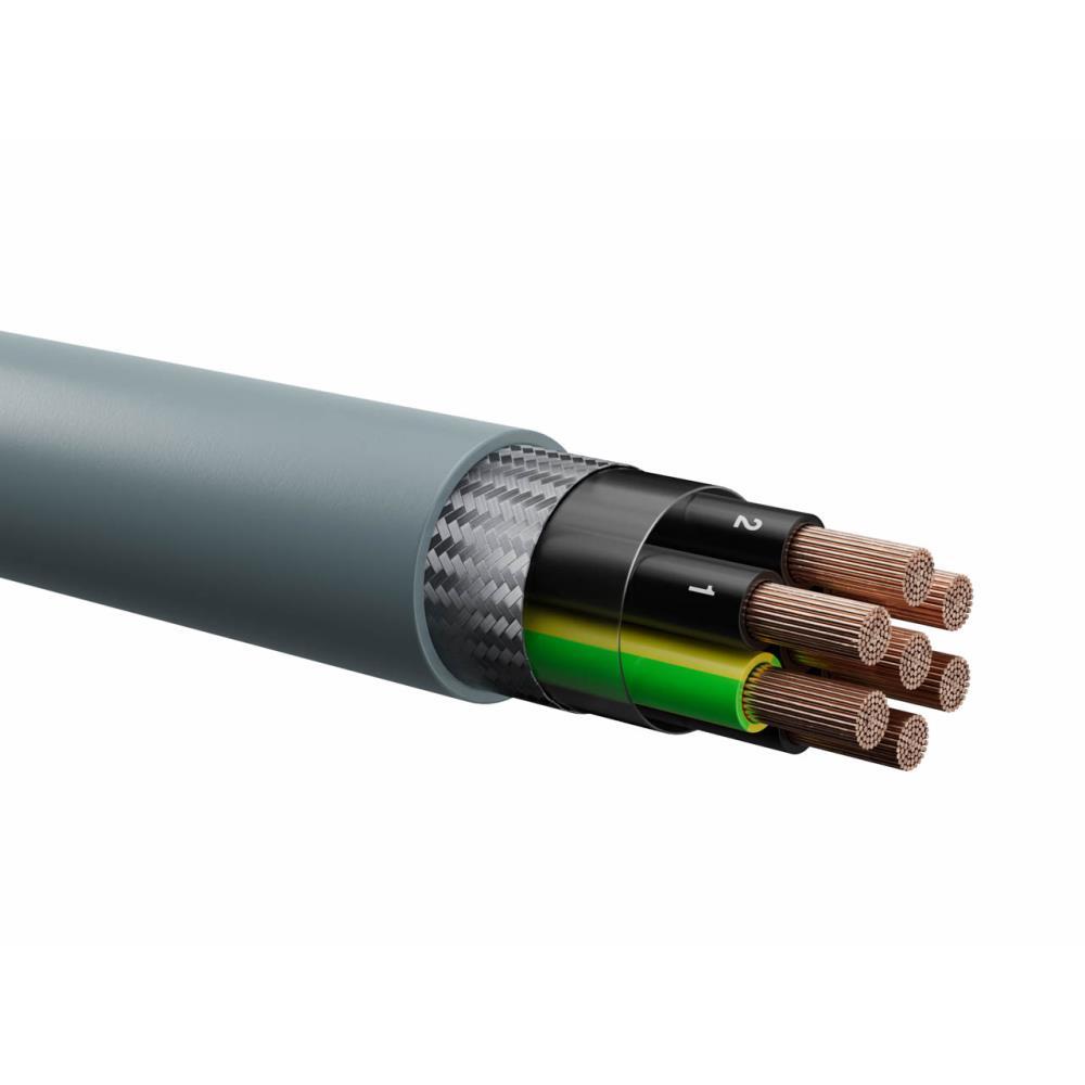 B0203250 Екраниран кабел 3х2,5 mm2 BERIFLEX® CY 450/750V, grey, Berica Cavi_small