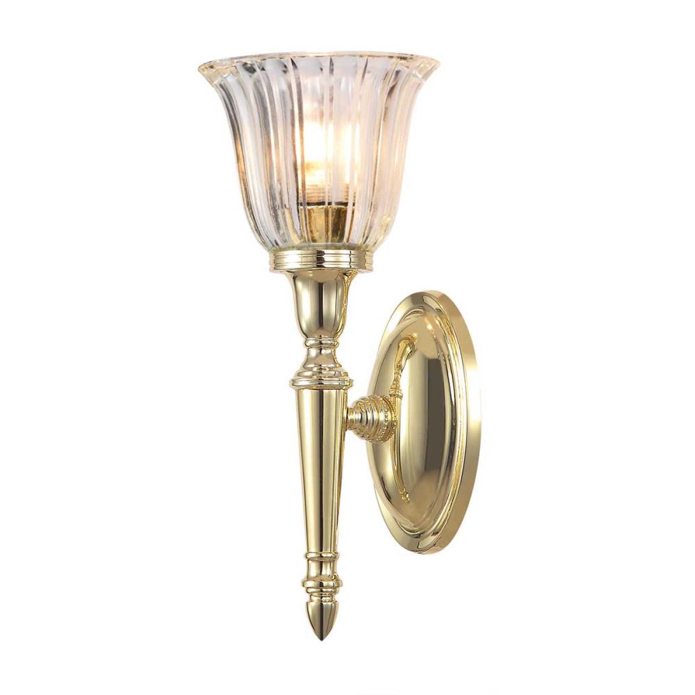 BATH-DRYDEN1-PB Аплик, Dryden 1x3W LED G9 IP44 Polished Brass Elstead Lighting