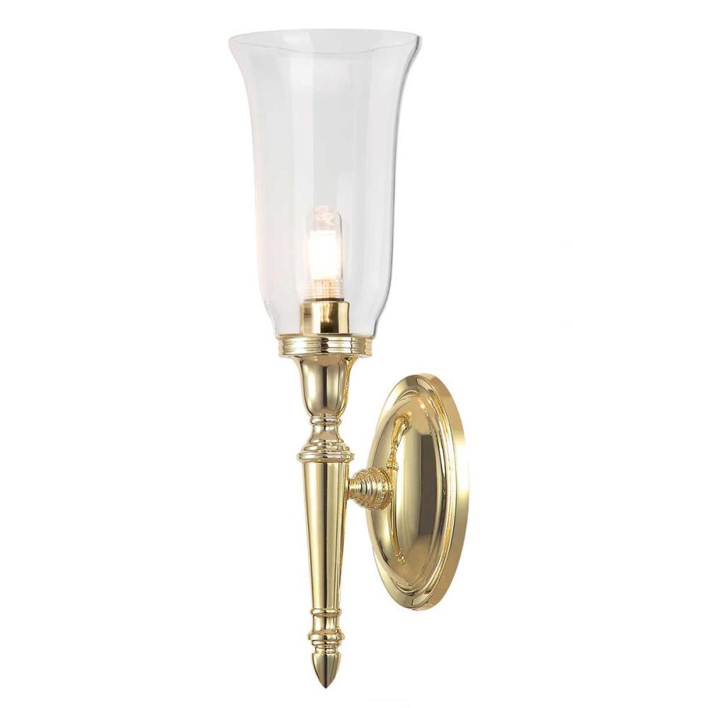 BATH-DRYDEN2-PB Аплик, Dryden 1x3W LED G9 IP44 Polished Brass Elstead Lighting_small