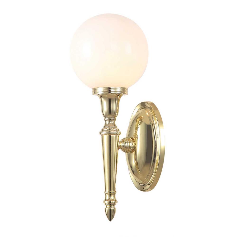 BATH-DRYDEN4-PB Аплик, Dryden 1x3W LED G9 IP44 Polished Brass Elstead Lighting