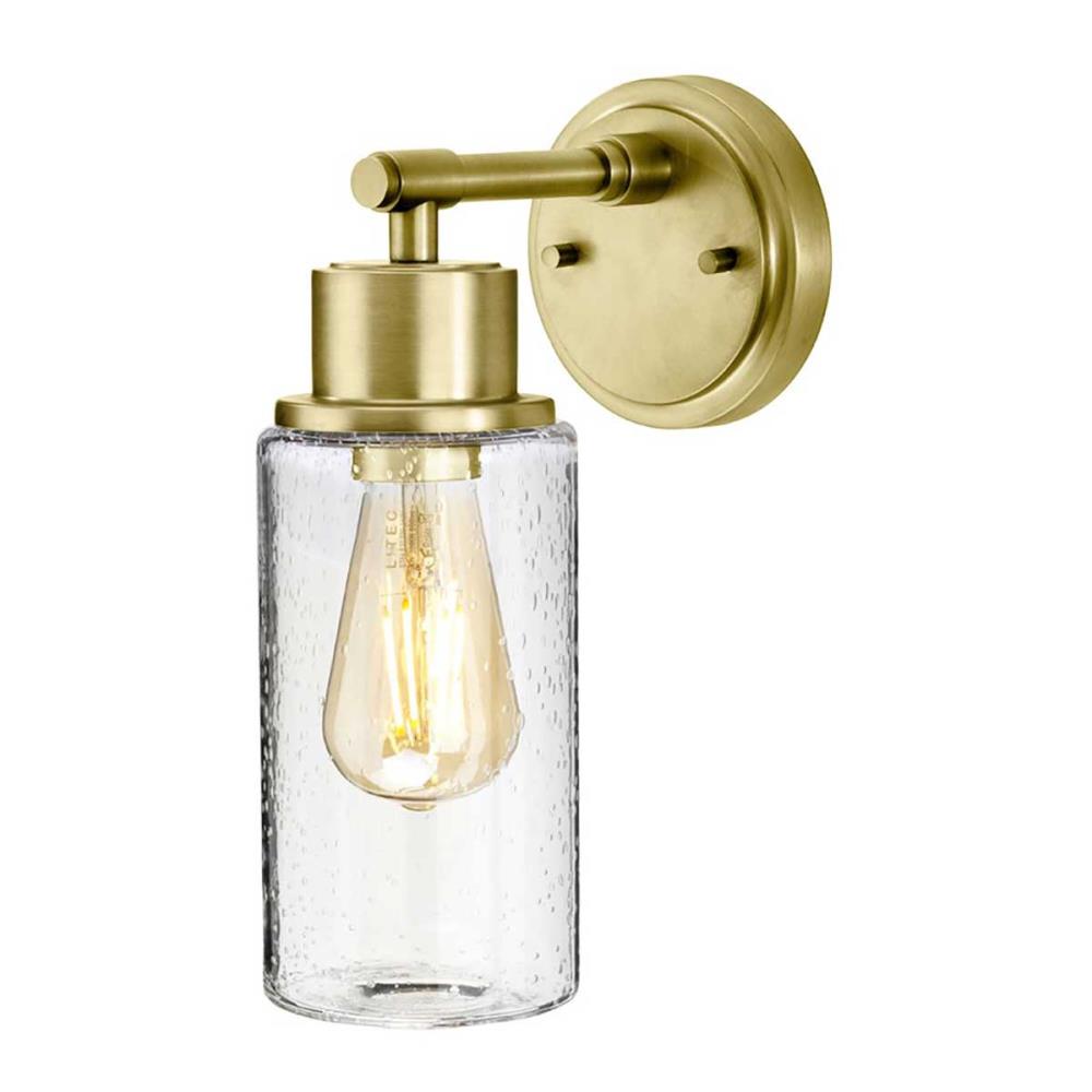 BATH-MORVAH1-BB Аплик, Morvah 1x60W E27 IP44 Brushed Brass Elstead Lighting