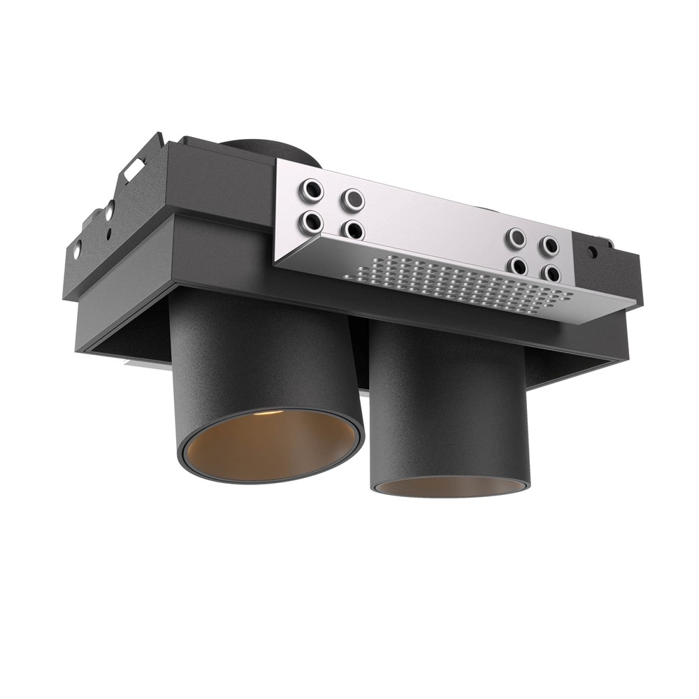 CN12WW SBK Осветително тяло XCANON IP40 COB LED 2x13W 3000K, Sand black, Arelux_small