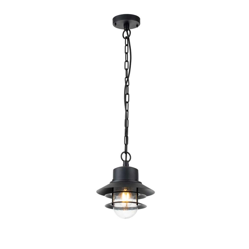 COPENHAGEN8-BK - Copenhagen 1 Light Chain Lantern – Black - Осветително тяло, Elstead Lighting_small