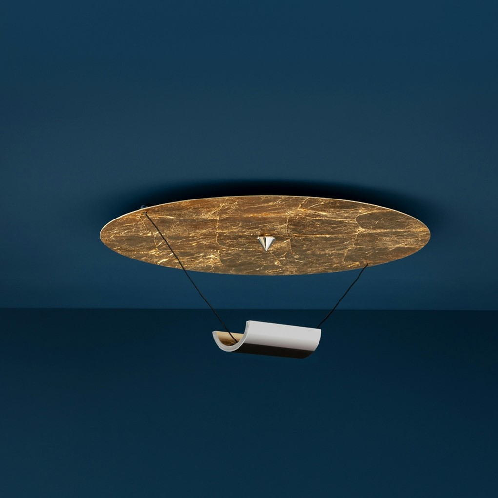 DSCLC Плафониера Disco 75x50cm 1x15W COB LED, copper/aluminium, Catellani&Smith