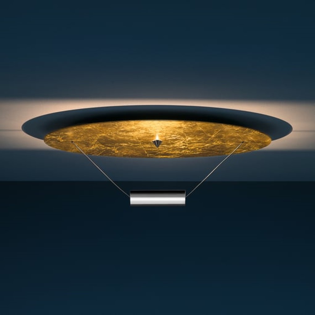 DSCLG Плафониера Disco 75x50 cm 1x15W COB LED, gold/aluminium, Catellani&Smith