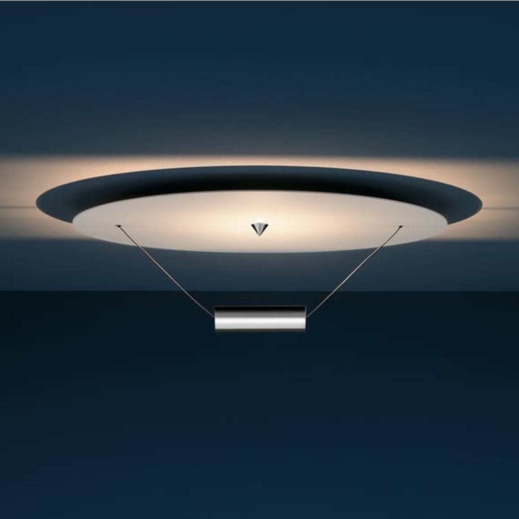 DSCLW Плафониера Disco 75x50 cm 1x15W COB LED, white/aluminium, Catellani&Smith