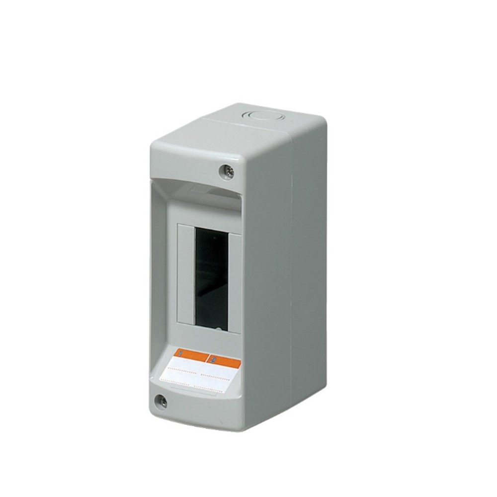 EC61002 Разпределително табло, 2 модула, ОМ IP40, сиво, Elettrocanali