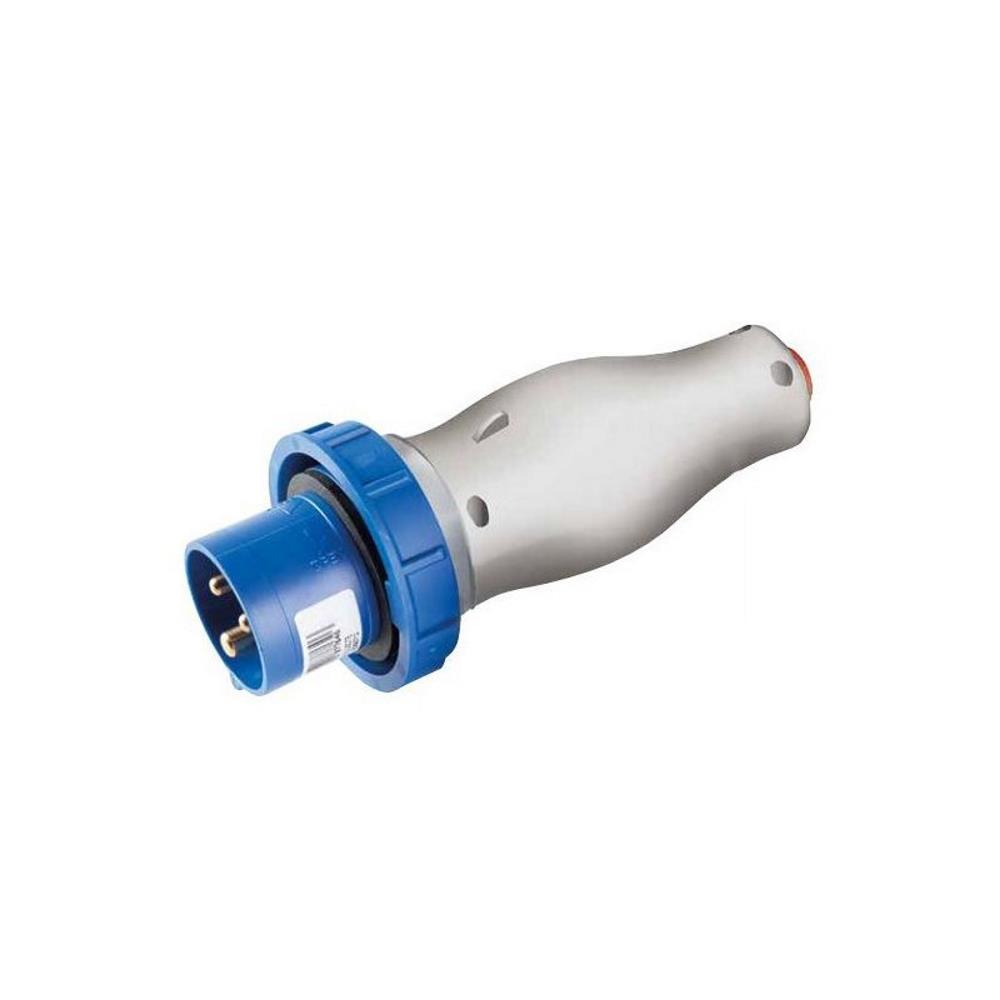 EC690555 Адаптор 2Р+Е 16А IP67 към шуко 2Р,  СИН, Elettrocanali_small