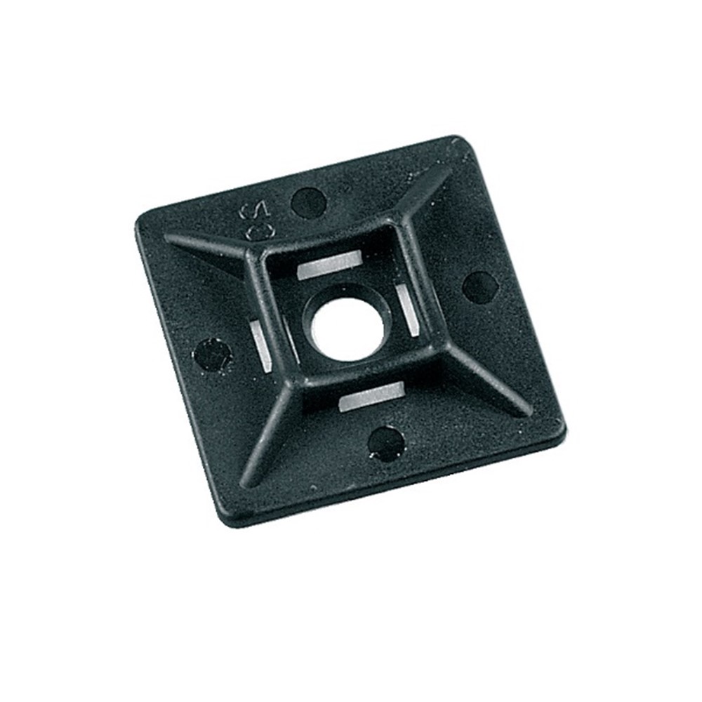 EC84036 Основа за кабелни превръзки черна лепяща 19*19*3.6, Elettrocanali