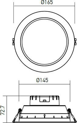 EV03NW Осветително тяло XEVO ROUND IP20/IP44 15W 200-240V AC 4000K 90°, Arelux_small