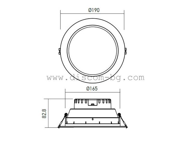 EV04NW Осветително тяло XEVO ROUND IP20/IP44 18W 200-240V AC 4000K 90°, Arelux_small